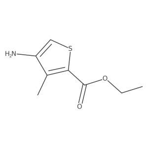 Ethyl 4-amino-3-methylthiophene-2-carboxylate结构式