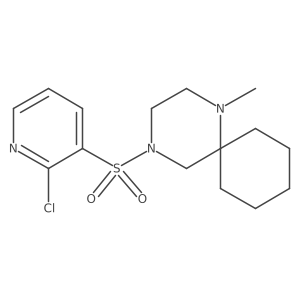 4-[(2-Chloropyridin-3-yl)sulfonyl]-1-methyl-1,4-diazaspiro[5.5]undecane Structure