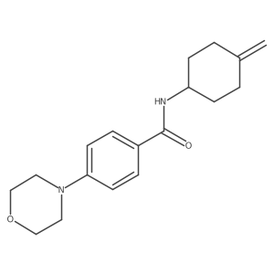 N-(4-methylidenecyclohexyl)-4-(morpholin-4-yl)benzamide结构式