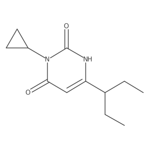 3-Cyclopropyl-6-(pentan-3-yl)-1,2,3,4-tetrahydropyrimidine-2,4-dione Structure