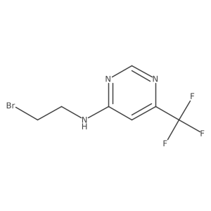 N-(2-bromoethyl)-6-(trifluoromethyl)pyrimidin-4-amine结构式