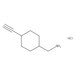 (trans-4-Ethynylcyclohexyl)methanamine hydrochloride结构式
