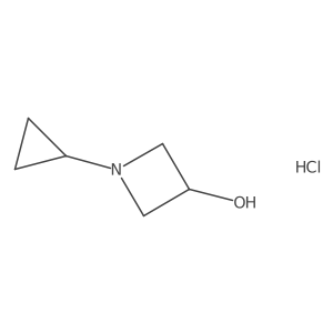 1-Cyclopropylazetidin-3-ol hydrochloride结构式