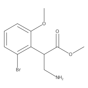 Methyl 3-amino-2-(2-bromo-6-methoxyphenyl)propanoate Structure