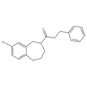 Phenylmethyl 7-bromo-2,3-dihydro-1,4-benzothiazepine-4(5H)-carboxylate Structure
