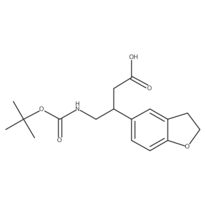 4-{[(Tert-butoxy)carbonyl]amino}-3-(2,3-dihydro-1-benzofuran-5-yl)butanoic acid Structure