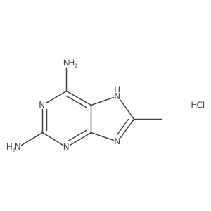 8-methyl-7H-purine-2,6-diamine hydrochloride Structure