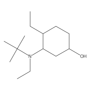 3-[Tert-butyl(ethyl)amino]-4-ethylcyclohexan-1-ol结构式