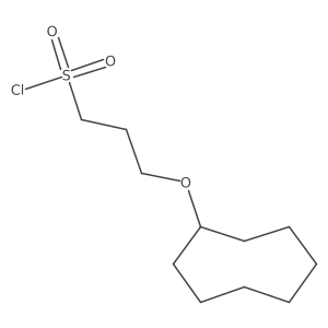 3-(Cyclooctyloxy)propane-1-sulfonyl chloride Structure