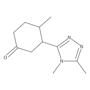 3-(dimethyl-4H-1,2,4-triazol-3-yl)-4-methylcyclohexan-1-one结构式