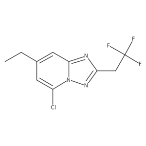 5-Chloro-7-ethyl-2-(2,2,2-trifluoroethyl)-[1,2,4]triazolo[1,5-a]pyridine Structure