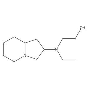 2-[Ethyl(octahydroindolizin-2-yl)amino]ethan-1-ol结构式