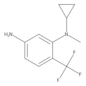 N1-cyclopropyl-N1-methyl-6-(trifluoromethyl)benzene-1,3-diamine结构式