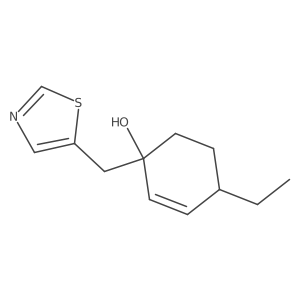 4-Ethyl-1-[(1,3-thiazol-5-yl)methyl]cyclohex-2-en-1-ol Structure