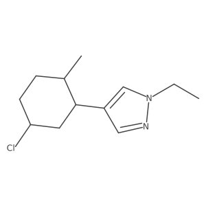 4-(5-chloro-2-methylcyclohexyl)-1-ethyl-1H-pyrazole Structure