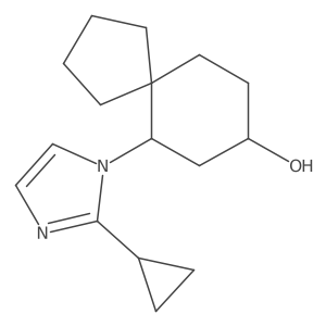 6-(2-cyclopropyl-1H-imidazol-1-yl)spiro[4.5]decan-8-ol结构式