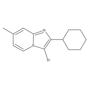 3-Bromo-2-cyclohexyl-7-methylimidazo[1,2-a]pyridine Structure