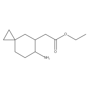 Ethyl 2-{6-aminospiro[2.5]octan-5-yl}acetate结构式