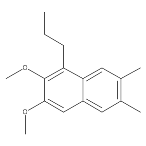 2,3-Dimethoxy-6,7-dimethyl-1-propylnaphthalene结构式