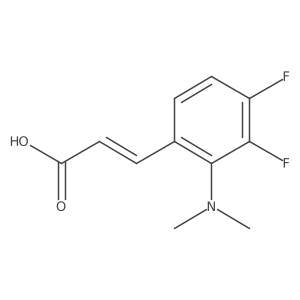 3-[2-(Dimethylamino)-3,4-difluorophenyl]prop-2-enoic acid Structure