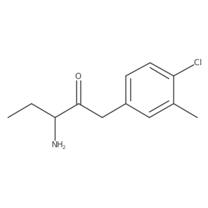 (3R)-3-amino-1-(4-chloro-3-methylphenyl)pentan-2-one结构式