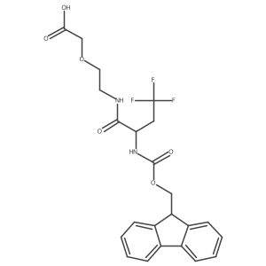 2-{2-[2-({[(9H-fluoren-9-yl)methoxy]carbonyl}amino)-4,4,4-trifluorobutanamido]ethoxy}acetic acid Structure