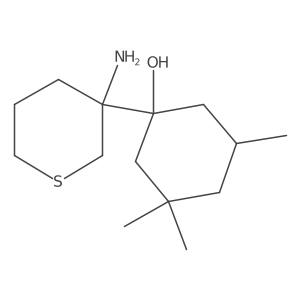 1-(3-Aminothian-3-yl)-3,3,5-trimethylcyclohexan-1-ol Structure