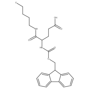 4-({[(9H-fluoren-9-yl)methoxy]carbonyl}amino)-4-[(4-fluorobutyl)carbamoyl]butanoic acid结构式