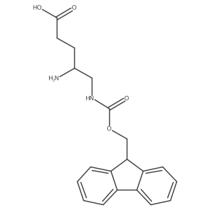 4-amino-5-({[(9H-fluoren-9-yl)methoxy]carbonyl}amino)pentanoic acid Structure