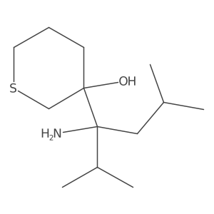 3-(3-Amino-2,5-dimethylhexan-3-yl)thian-3-ol Structure