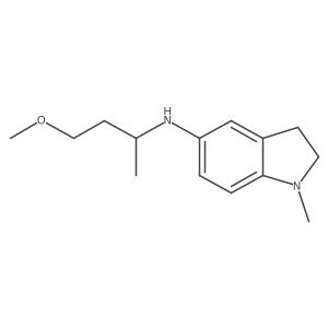 N-(4-methoxybutan-2-yl)-1-methyl-2,3-dihydro-1H-indol-5-amine Structure