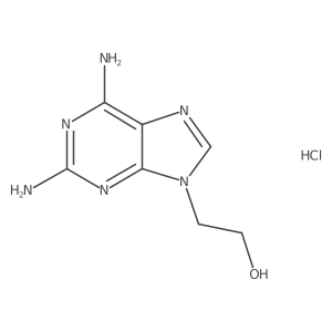 2-(2,6-Diamino-9H-purin-9-yl)ethan-1-ol hydrochloride Structure