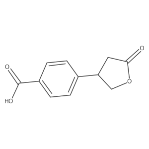 4-(5-Oxooxolan-3-yl)benzoic acid Structure