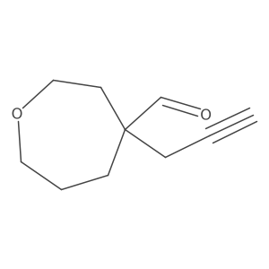 4-(Prop-2-yn-1-yl)oxepane-4-carbaldehyde Structure