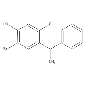 4-[Amino(phenyl)methyl]-2-bromo-5-chlorophenol Structure