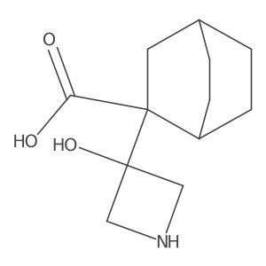 2-(3-Hydroxyazetidin-3-yl)bicyclo[2.2.2]octane-2-carboxylic acid结构式