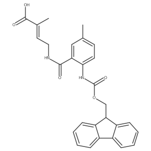 4-{[2-({[(9H-fluoren-9-yl)methoxy]carbonyl}amino)-5-methylphenyl]formamido}-2-methylbut-2-enoic acid Structure