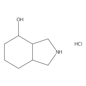 (3aR,4R,7aS)-Octahydro-1H-isoindol-4-ol hydrochloride Structure