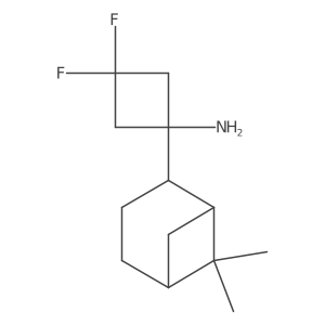1-[(1S,5S)-6,6-dimethylbicyclo[3.1.1]heptan-2-yl]-3,3-difluorocyclobutan-1-amine Structure
