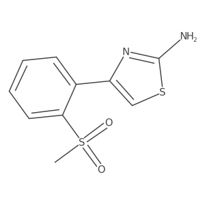 4-(2-Methanesulfonylphenyl)-1,3-thiazol-2-amine Structure