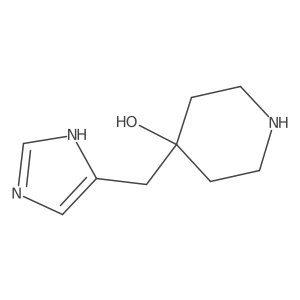 4-[(1H-imidazol-5-yl)methyl]piperidin-4-ol Structure