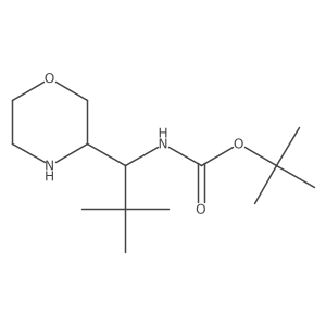 tert-butyl N-[2,2-dimethyl-1-(morpholin-3-yl)propyl]carbamate结构式