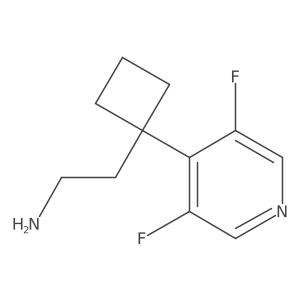 2-[1-(3,5-Difluoropyridin-4-yl)cyclobutyl]ethan-1-amine Structure