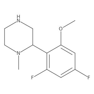 2-(2,4-Difluoro-6-methoxyphenyl)-1-methylpiperazine结构式