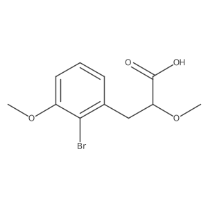 3-(2-Bromo-3-methoxyphenyl)-2-methoxypropanoic acid Structure