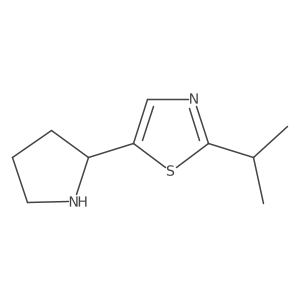2-(Propan-2-yl)-5-(pyrrolidin-2-yl)-1,3-thiazole结构式