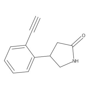 4-(2-Ethynylphenyl)pyrrolidin-2-one Structure