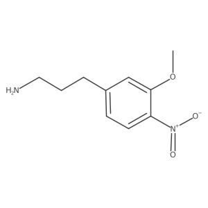 3-(3-Methoxy-4-nitrophenyl)propan-1-amine结构式