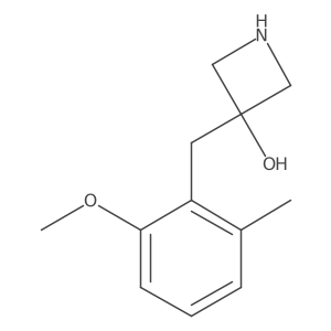 3-[(2-Methoxy-6-methylphenyl)methyl]azetidin-3-ol Structure