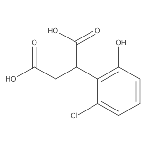 2-(2-Chloro-6-hydroxyphenyl)butanedioic acid结构式